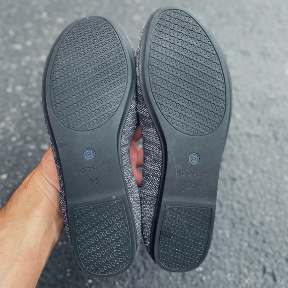 Rothy’s retired grey granite round toe ballet flats size 8.5w - Picture 6 of 6